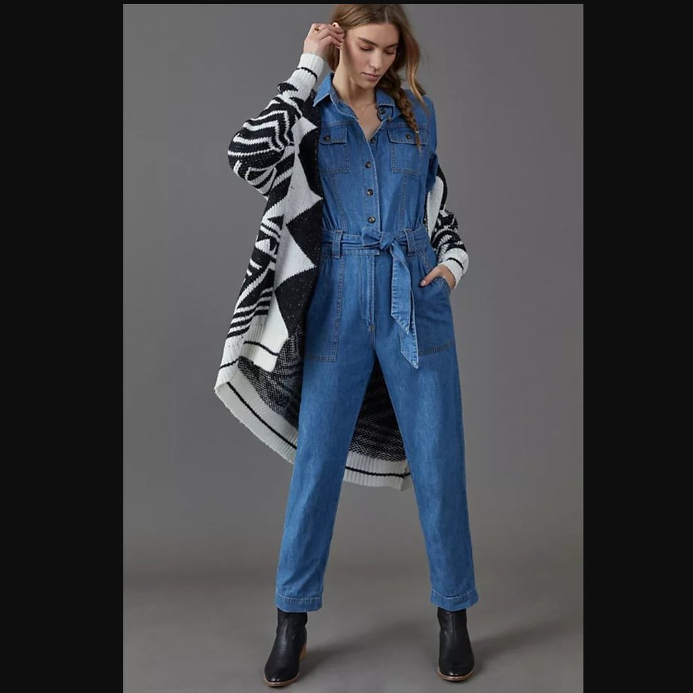 Anthropologie Pilcro Denim Jumpsuit